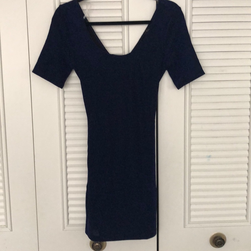 LBD with blue sparkles